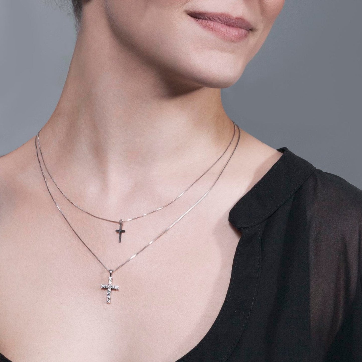 PENDENTE CROCE - ARGENTO