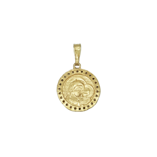 POPE LEO XIV - MEDAGLIA - GOLDEN ARGENTO E ZIRCONIA