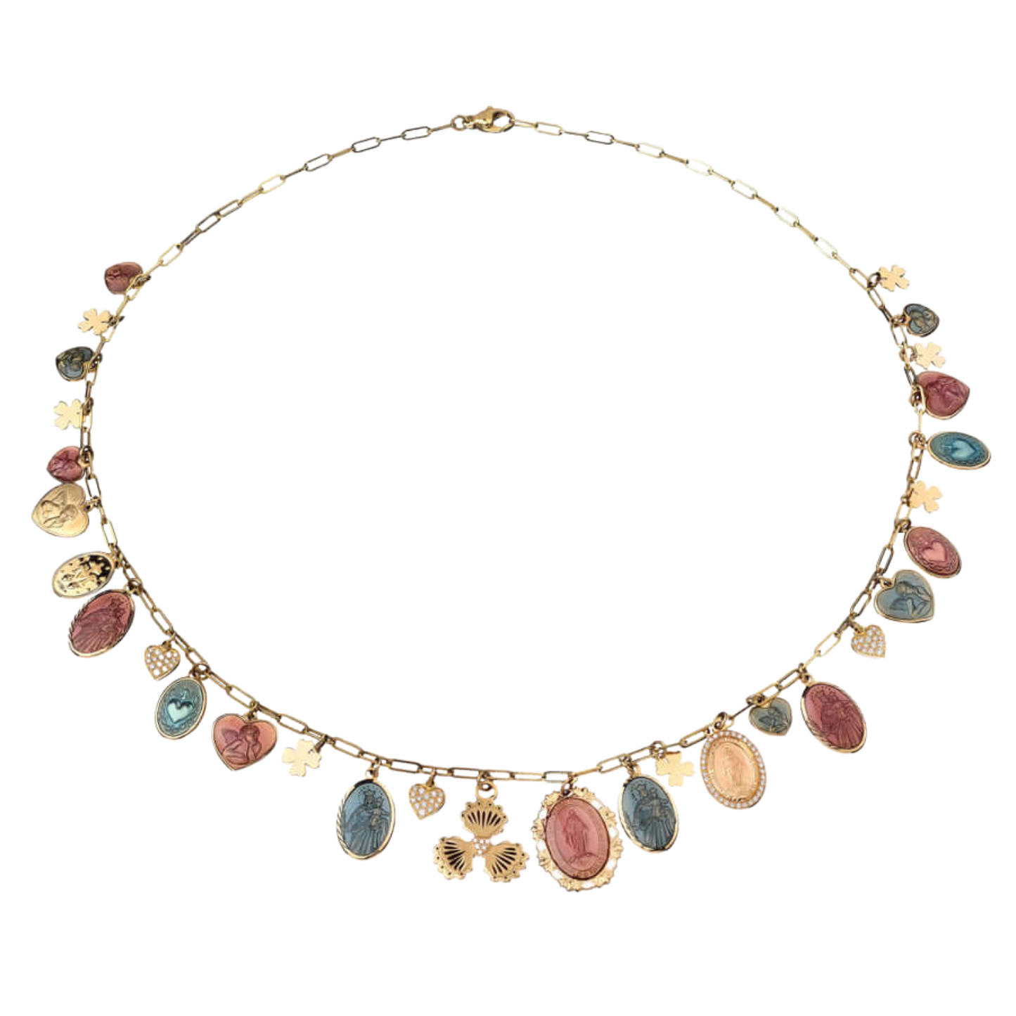 CHARMS COLLANA - ORO E DIAMONDS
