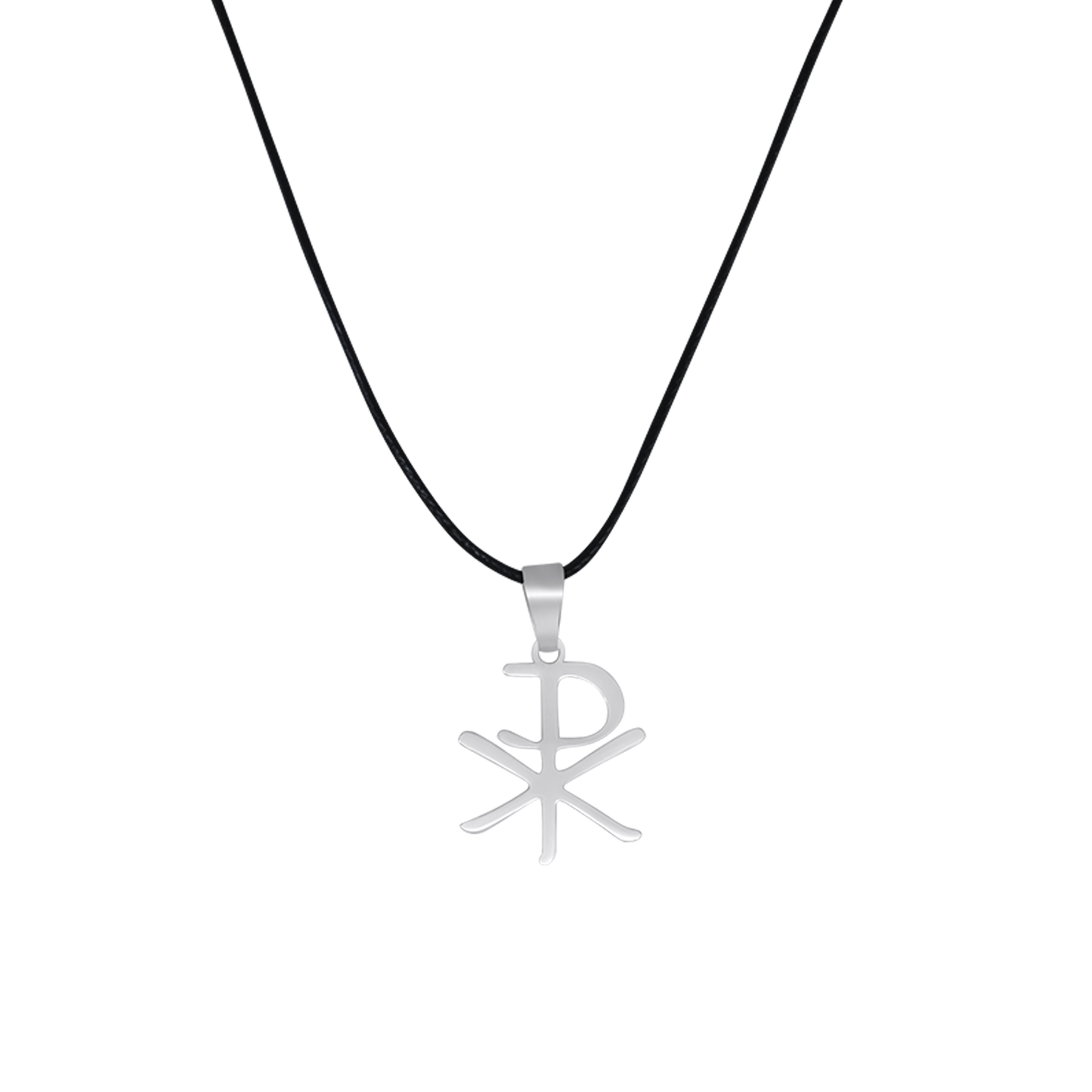 CHRISTOGRAM - RUBBER CORD E STEEL - COLLANA