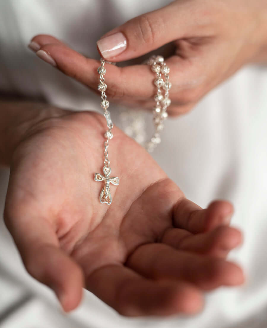FILIGREE ROSARIO - ARGENTO