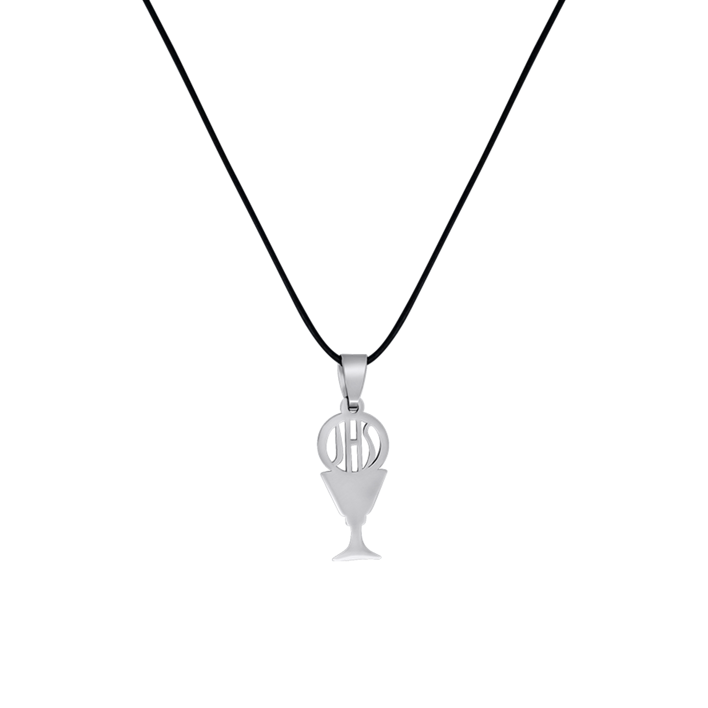 FIRST COMMUNION COLLANA - RUBBER CORD E STEEL