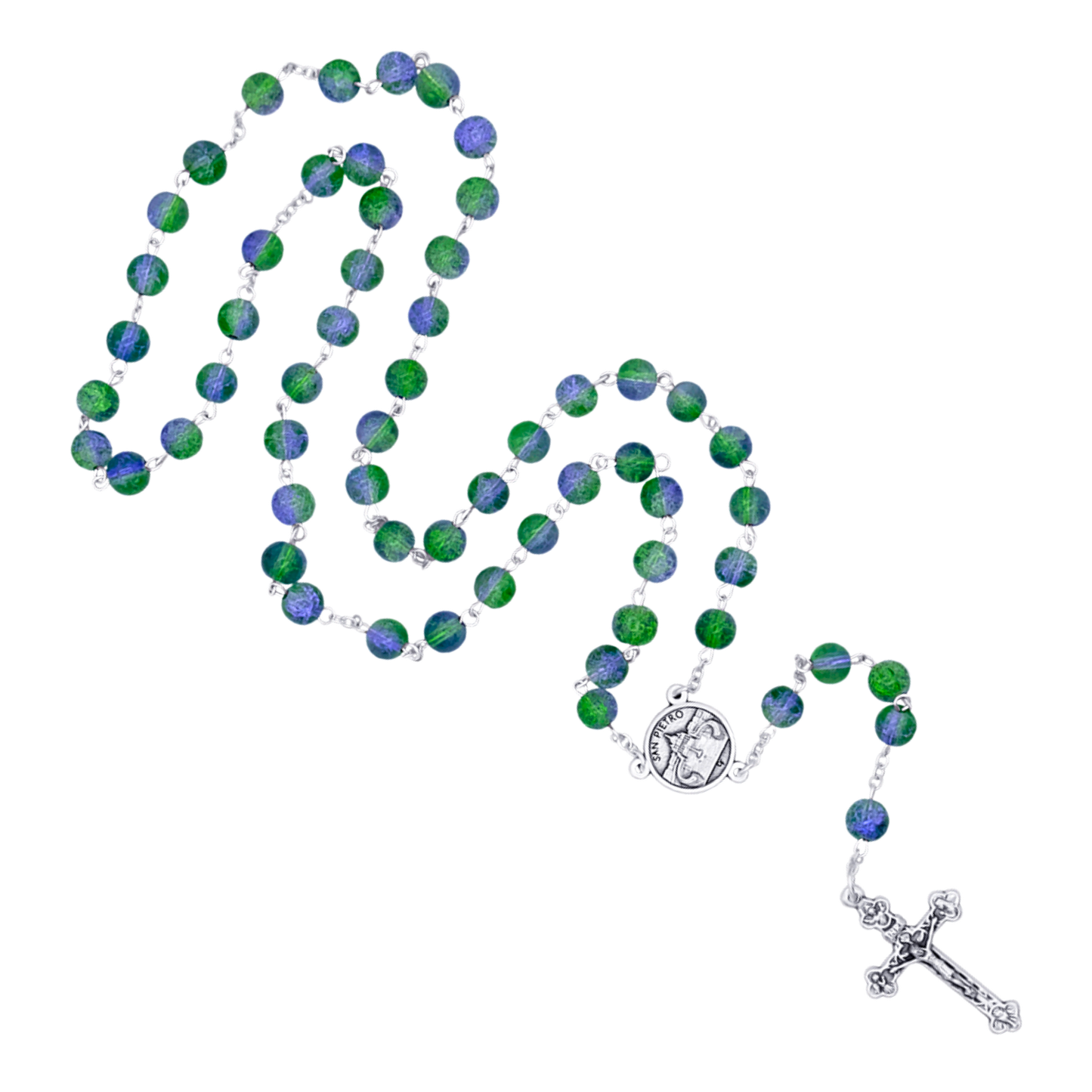 GREEN E PURPLE GLASS - ROSARIO - METAL