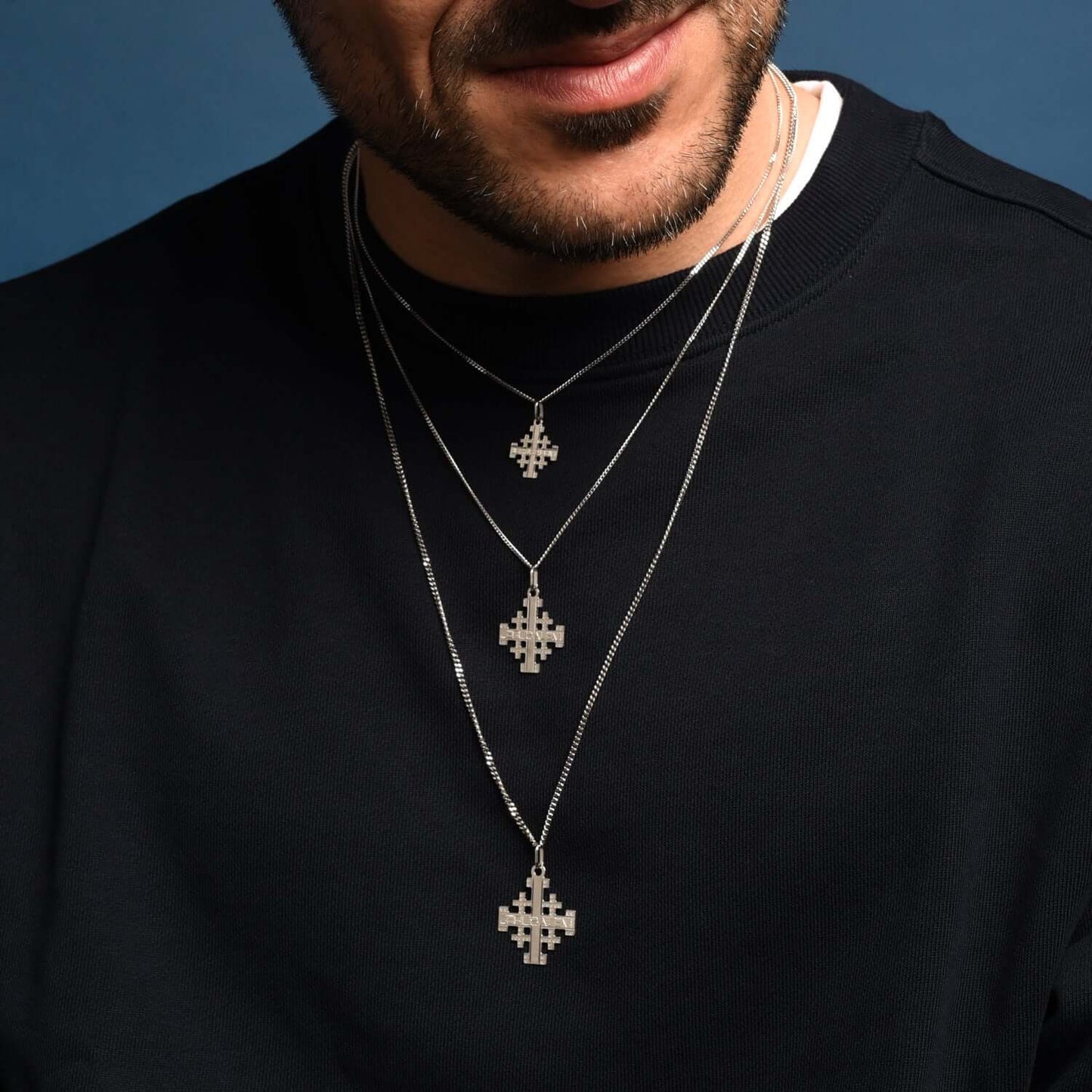 JERUSALEM PENDENTE CROCE - ARGENTO