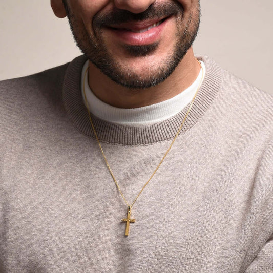 JESUS PENDENTE CROCE - GOLDEN ARGENTO