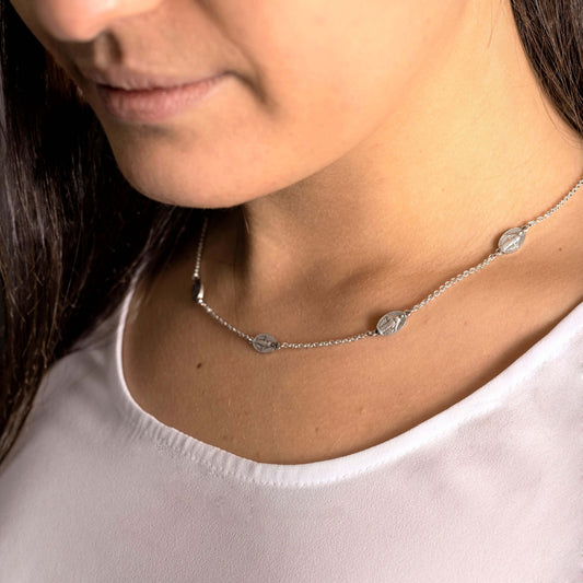 MIRACULOUS MEDAGLIE - COLLANA - ARGENTO