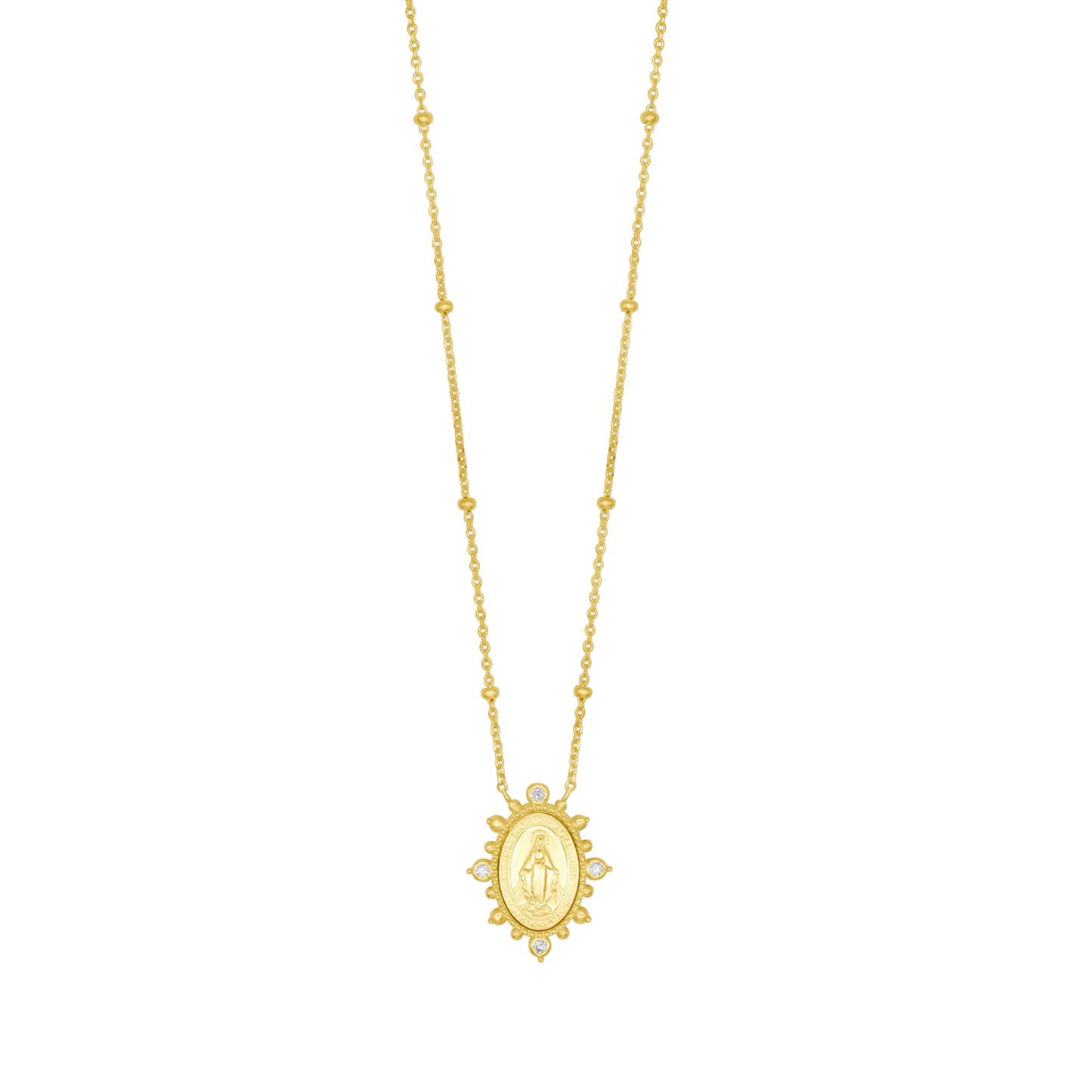 MIRACULOUS MEDAGLIA COLLANA - GOLDEN ARGENTO