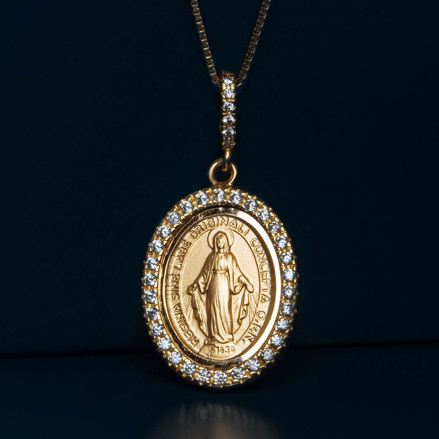 MIRACULOUS MEDAGLIA - ZIRCONIA E ORO