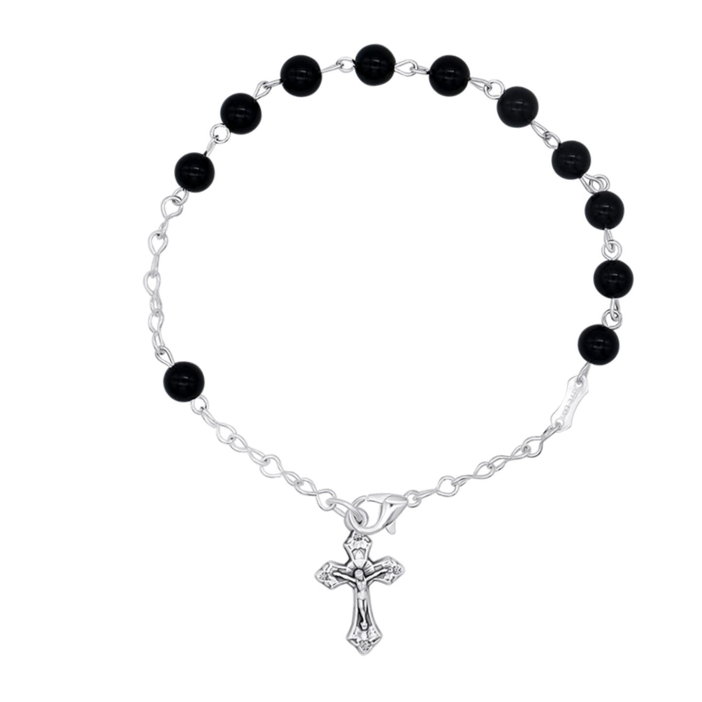 ONYX BRACCIALETTO ROSARIO - METAL