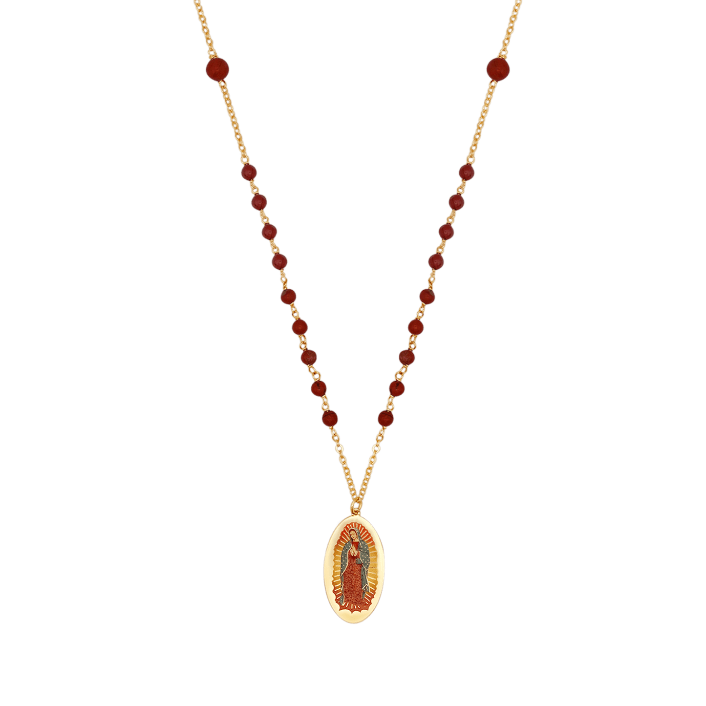 OUR LADY OF GUADALUPE - BEADED COLLANA