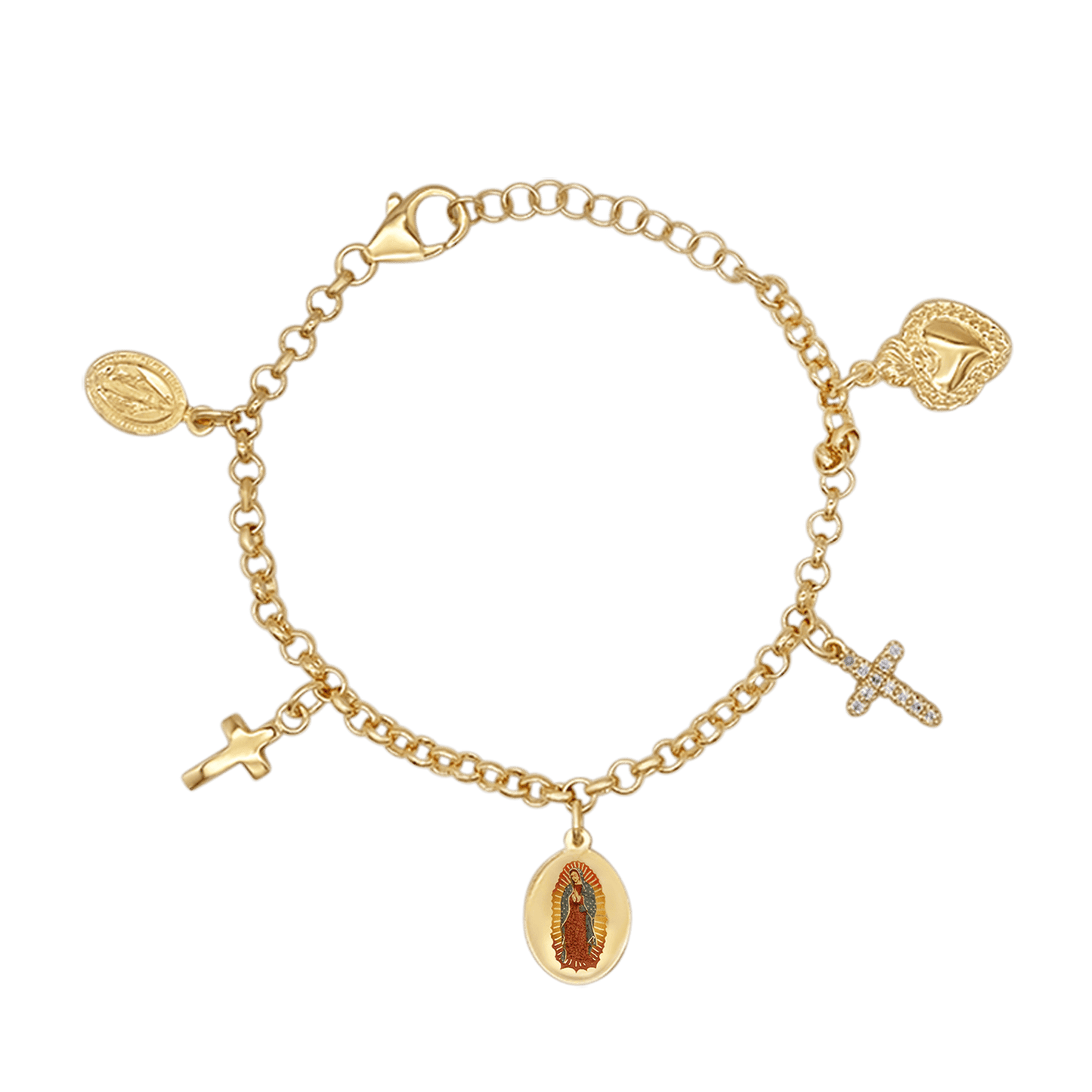 OUR LADY OF GUADALUPE - CHARMS BRACCIALETTO