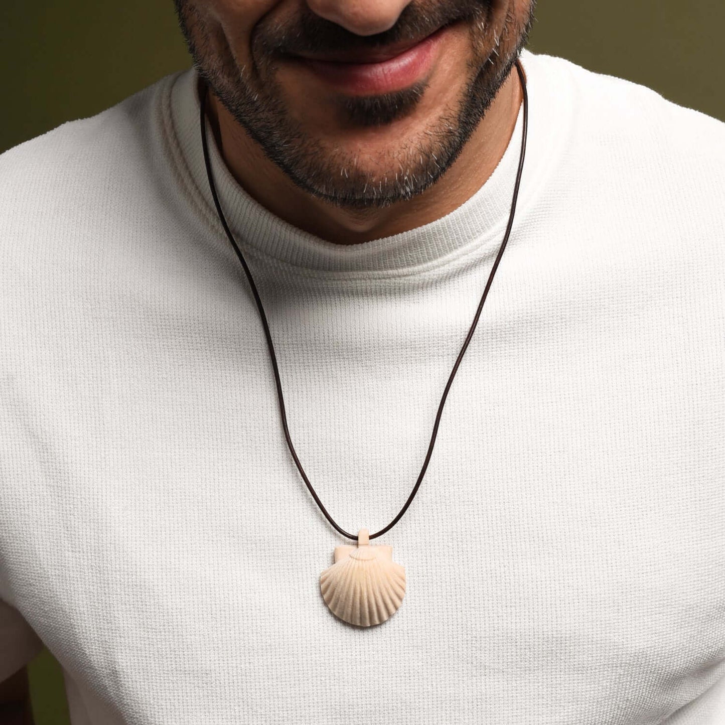 PILGRIMS SHELL - COLLANA - LEGNO E ROPE