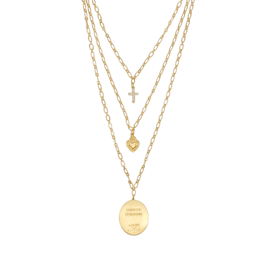 MIRACULOUS MEDAGLIA - LAYERED COLLANA