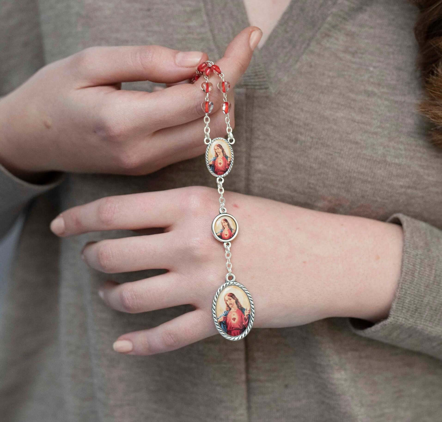SACRO CUORE OF JESUS - CHAPLET - METAL