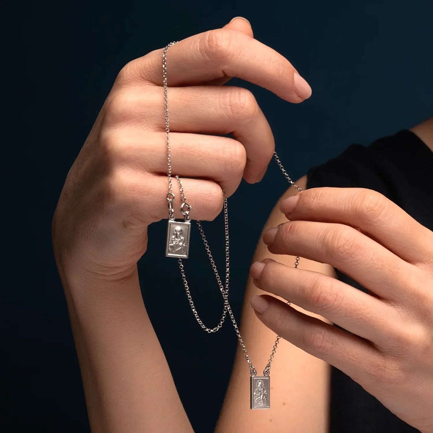 SCAPULAR COLLANA - ARGENTO
