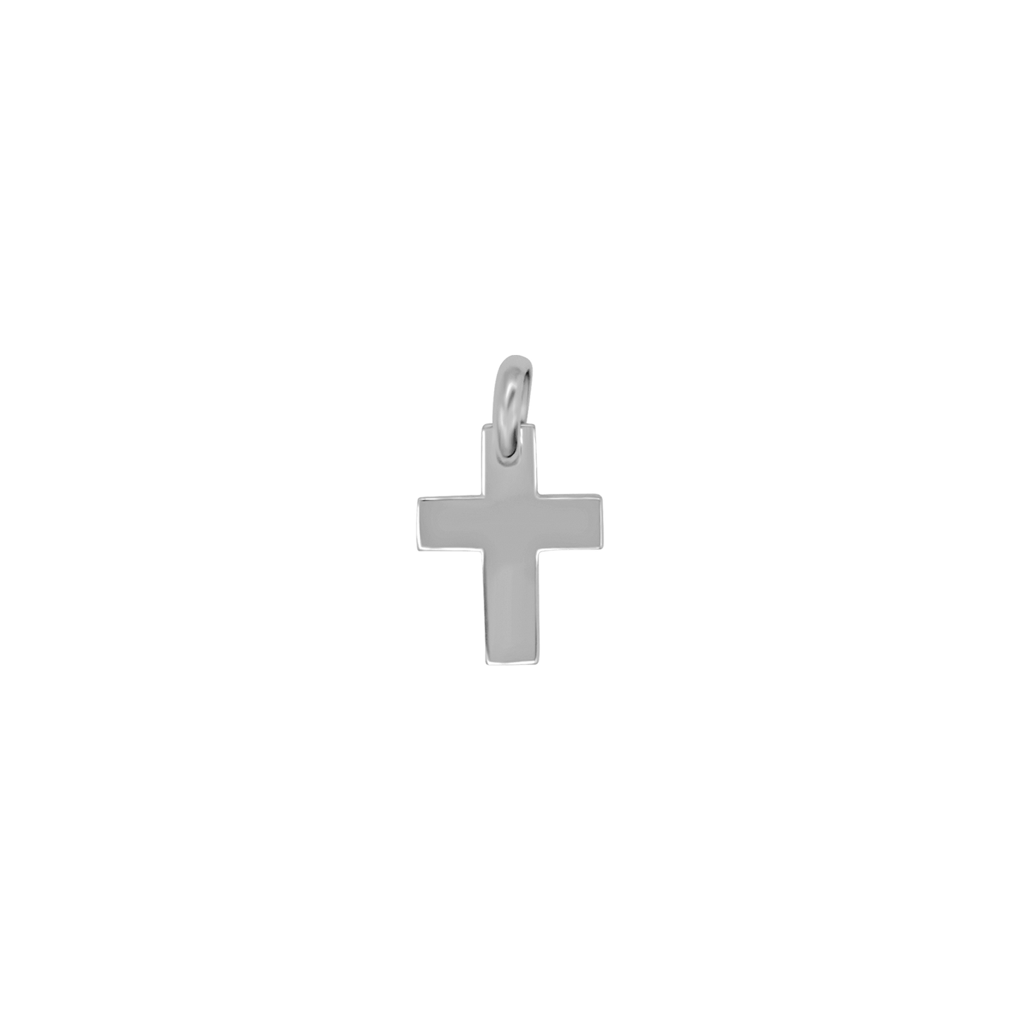 PENDENTE CROCE - BIANCO ORO