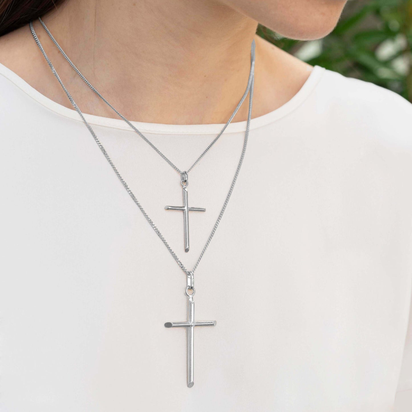CLASSIC PENDENTE CROCE - ARGENTO