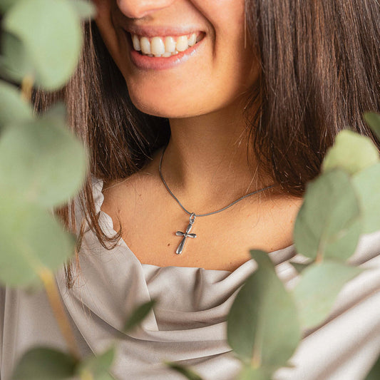 PENDENTE CROCE - ARGENTO