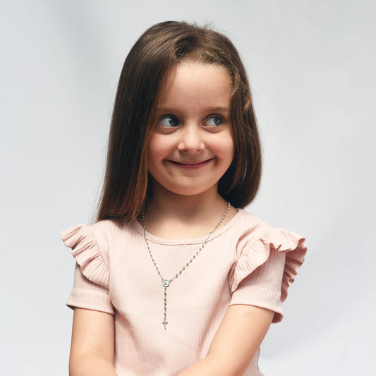BABY COLLANA ROSARIO - ARGENTO