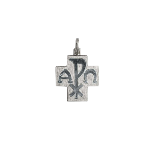 PEACE - PENDENTE CROCE - BIANCO ORO