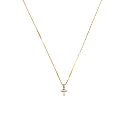 CROCE DIAMOND COLLANA - ORO
