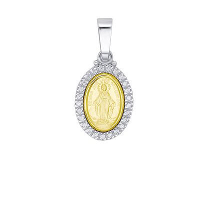 MIRACULOUS MEDAGLIA - ZIRCONIA MEDAGLIA - BICOLOR ORO