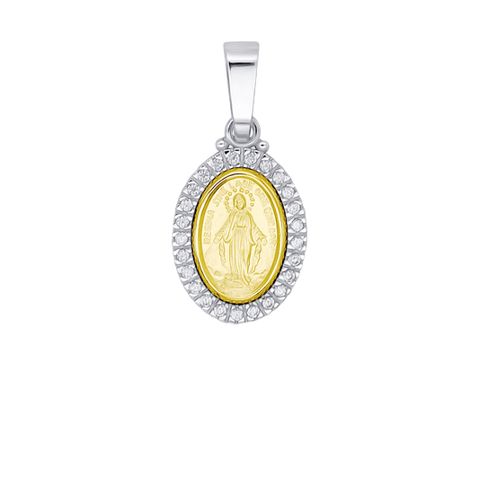 MIRACULOUS MEDAGLIA - ZIRCONIA MEDAGLIA - BICOLOR ORO