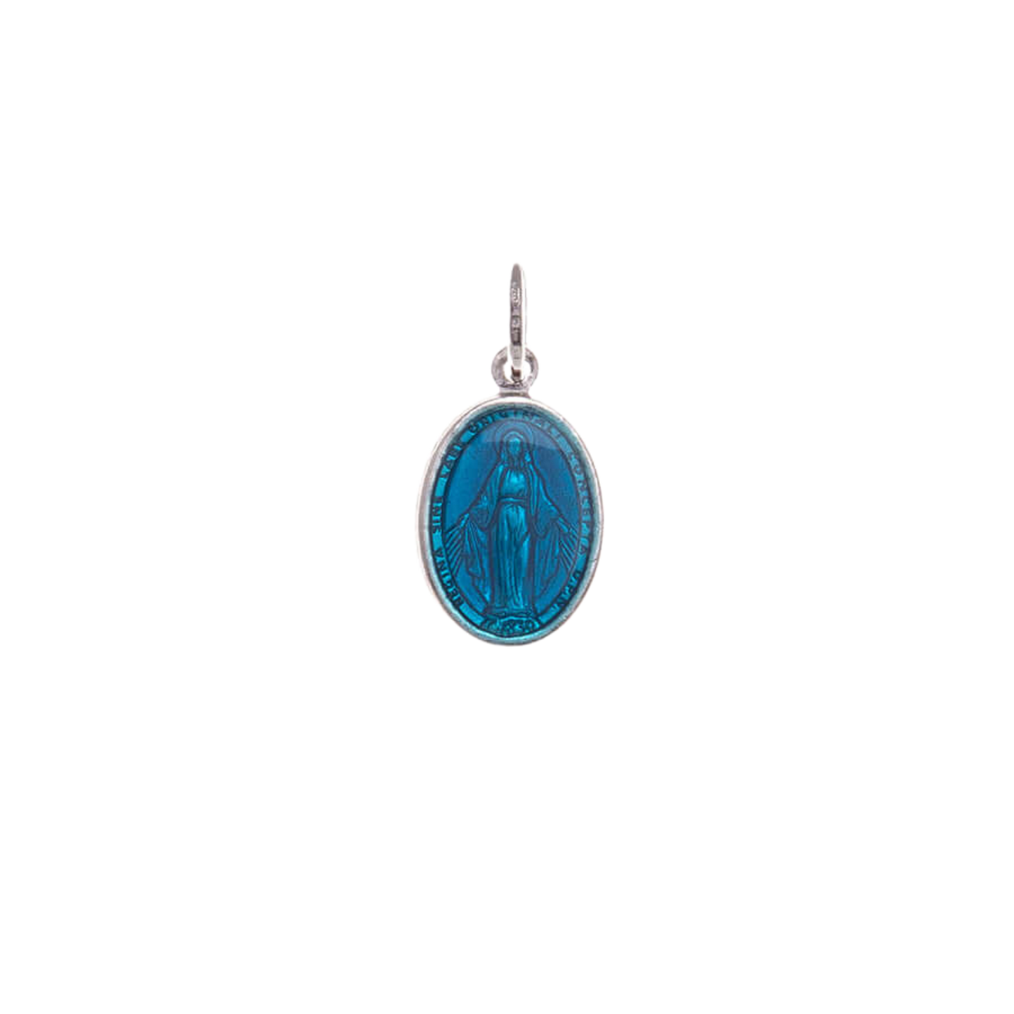 BLUE  MIRACULOUS MEDAGLIA - ARGENTO