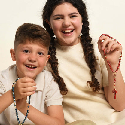 CHILDREN’S ROSARIO - RED LEGNO