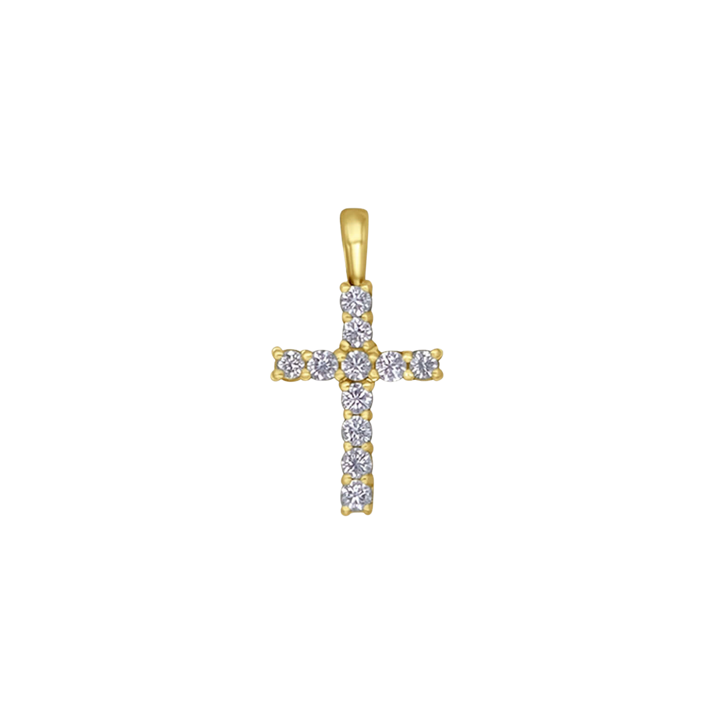 PENDENTE CROCE - VERMEIL ARGENTO