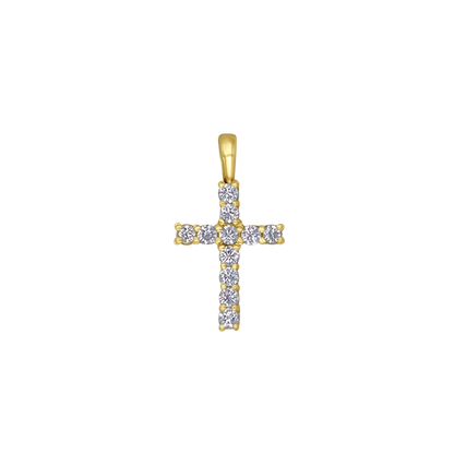 PENDENTE CROCE - VERMEIL ARGENTO
