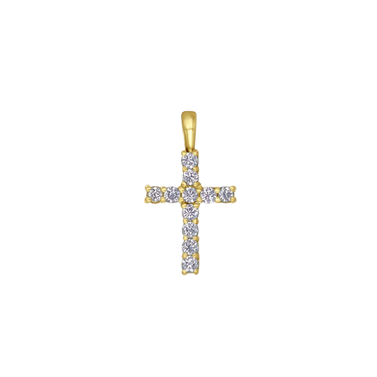 PENDENTE CROCE - VERMEIL ARGENTO