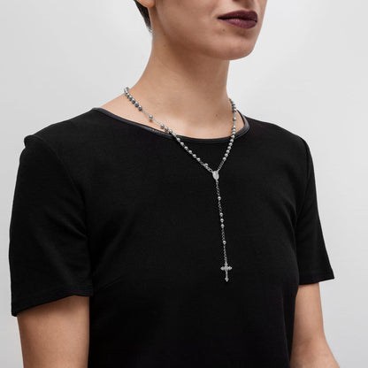 COLLANA ROSARIO  - ARGENTO