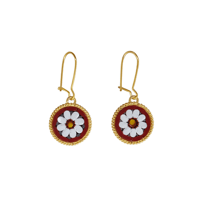 ORECCHINI - MICROMOSAIC GIOIELLI - GOLDEN  METAL