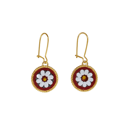 ORECCHINI - MICROMOSAIC GIOIELLI - GOLDEN  METAL