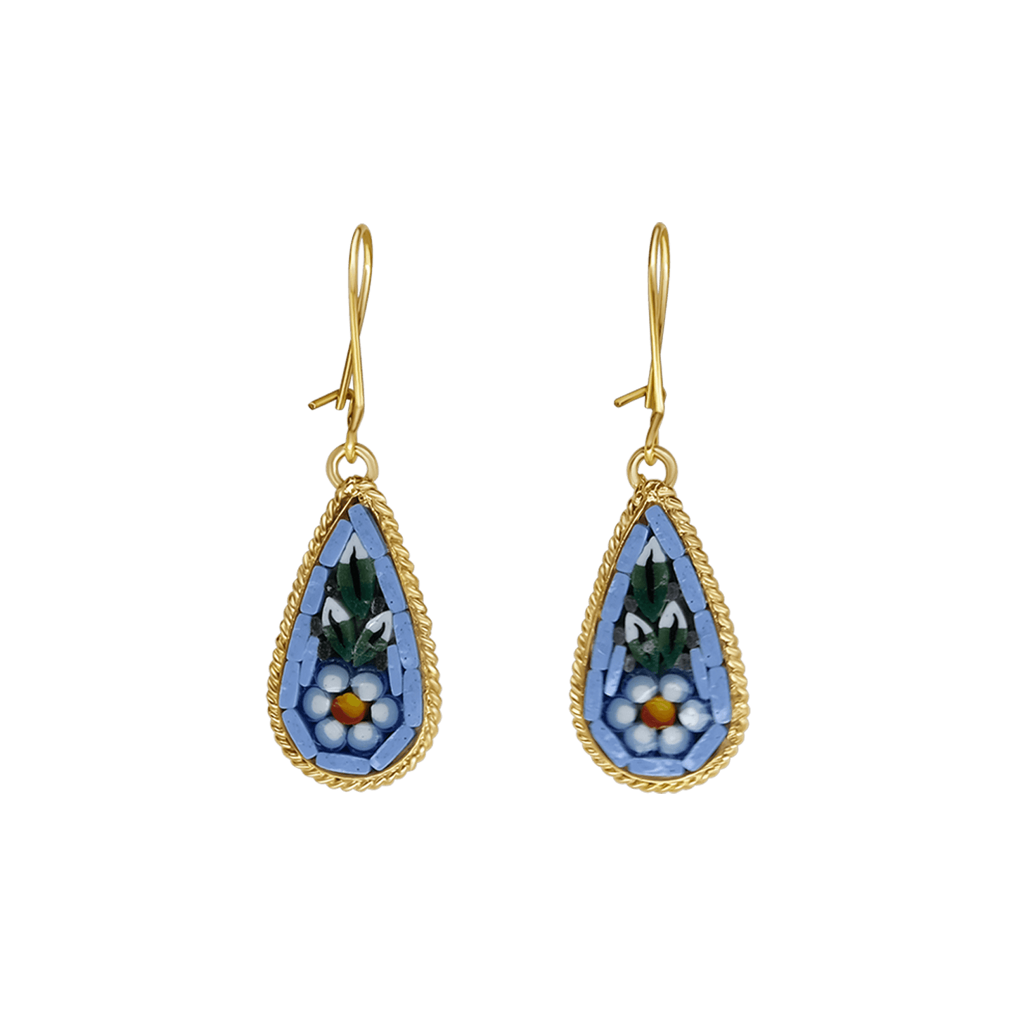 ORECCHINI - MICROMOSAIC GIOIELLI - GOLDEN METAL