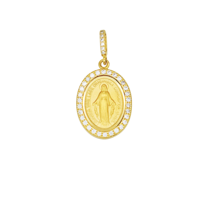 MIRACULOUS MEDAGLIA - ZIRCONIA E ORO