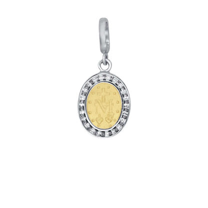 MIRACULOUS MEDAGLIA - ZIRCONIA MEDAGLIA - BICOLOR ORO