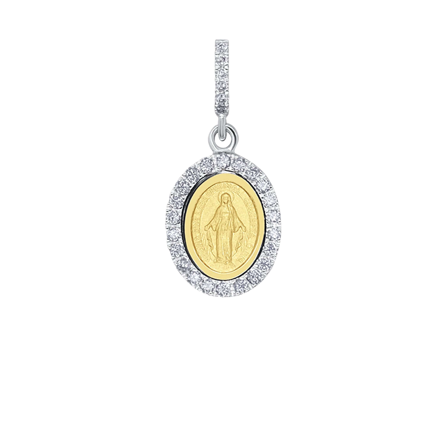 MIRACULOUS MEDAGLIA - ZIRCONIA MEDAGLIA - BICOLOR ORO