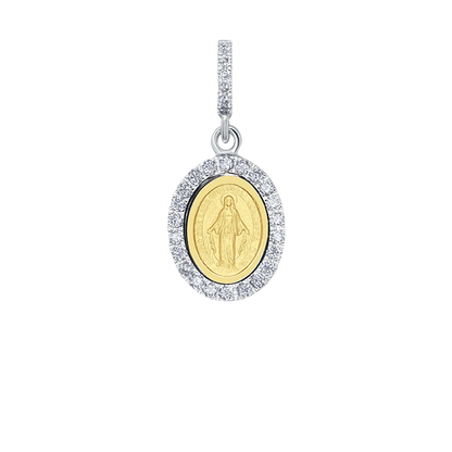 MIRACULOUS MEDAGLIA - ZIRCONIA MEDAGLIA - BICOLOR ORO