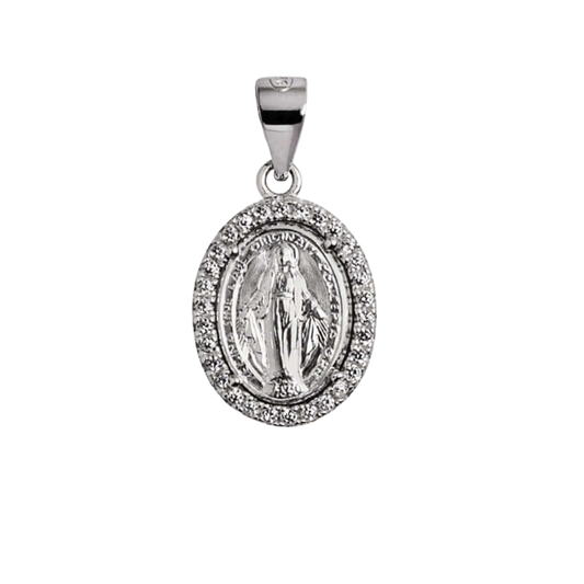 MIRACULOUS - ZIRCONIA MEDAGLIA - BIANCO ORO