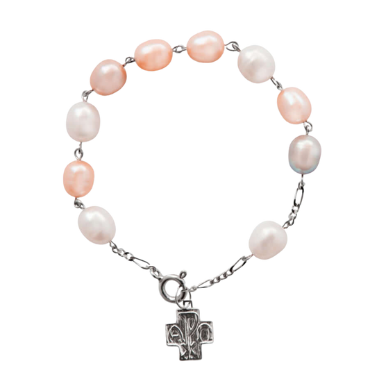 PERLA BEADS BRACCIALETTO ROSARIO - ARGENTO