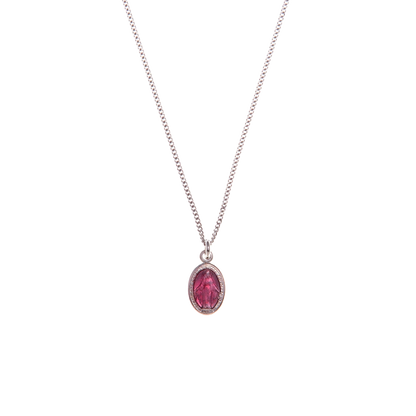 PINK SANTA MARIA CHARM COLLANA - ARGENTO