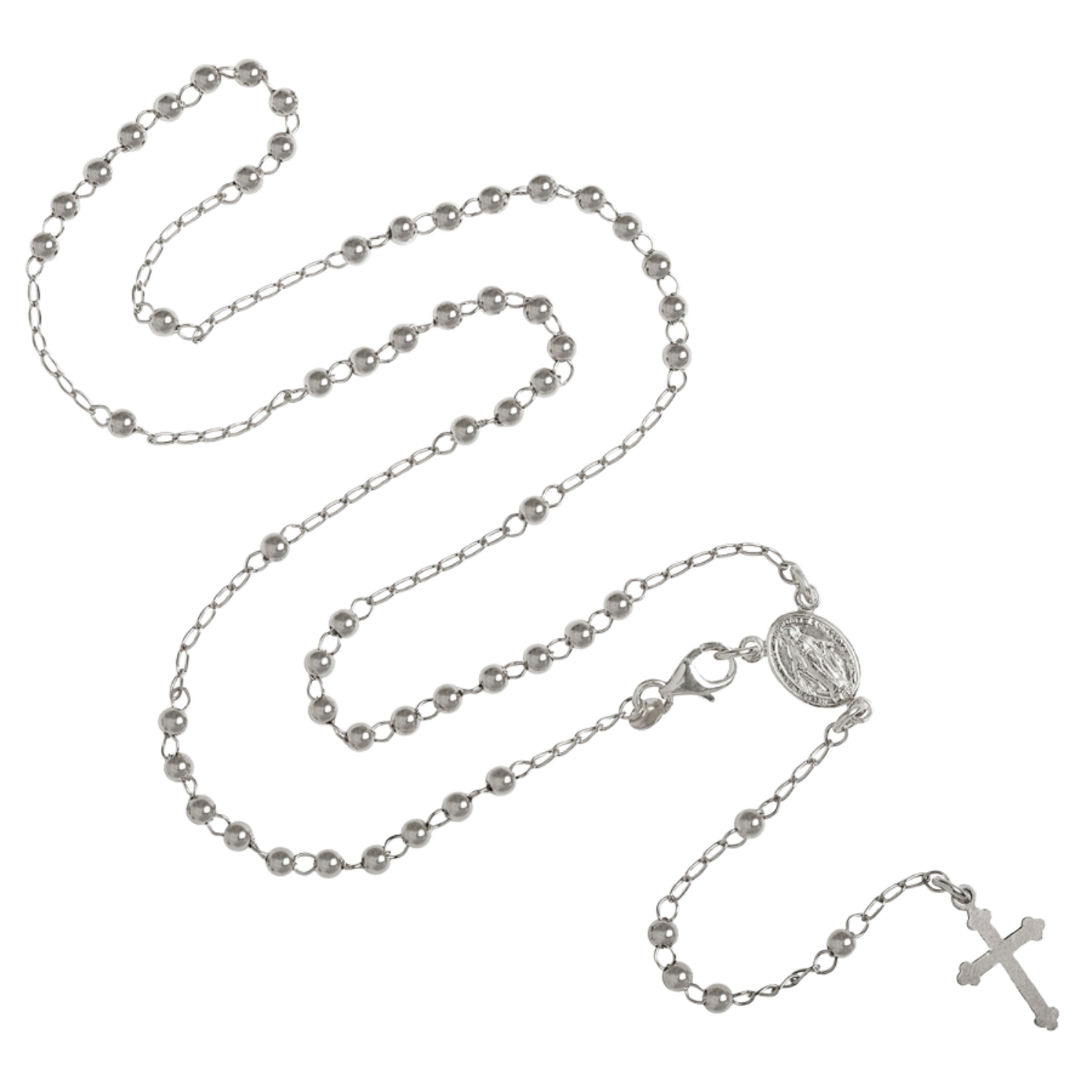 COLLANA ROSARIO - ARGENTO