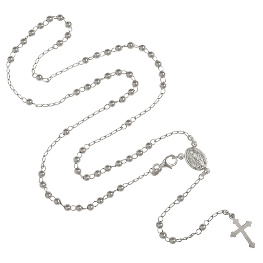COLLANA ROSARIO - ARGENTO