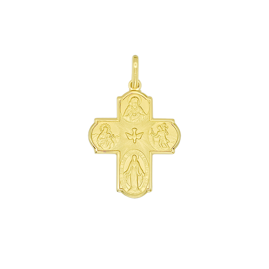 SCAPULAR - PENDENTE CROCE - METAL
