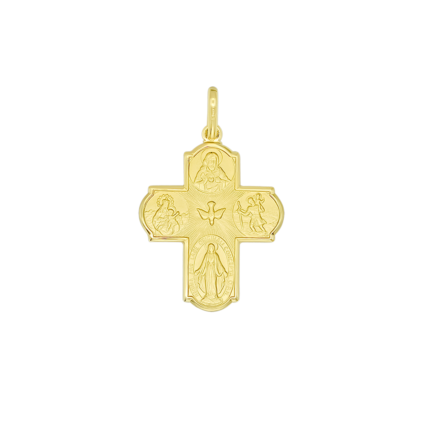 SCAPULAR - PENDENTE CROCE - VERMEIL ARGENTO