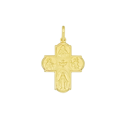 SCAPULAR - PENDENTE CROCE - VERMEIL ARGENTO