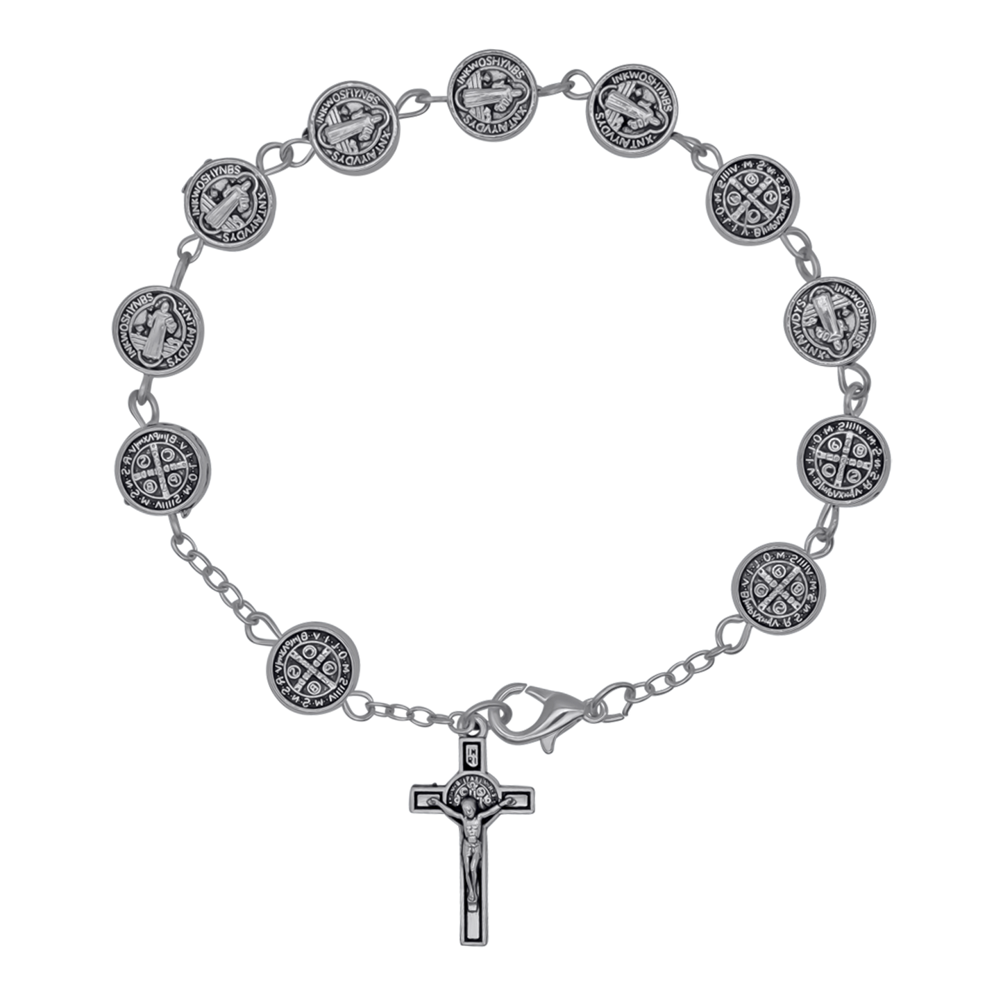 ST BENEDICT - BRACCIALETTO ROSARIO - METAL