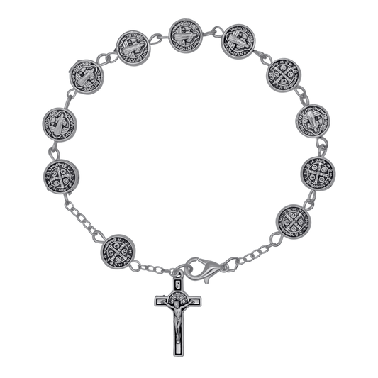 ST BENEDICT - BRACCIALETTO ROSARIO - METAL